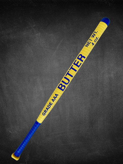 Butter Wiffle Ball Bat - Custom Wrapped Design